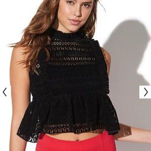 VYLETTE  Velvet Lace Top